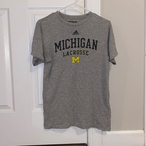 adidas michigan lacrosse tshirt